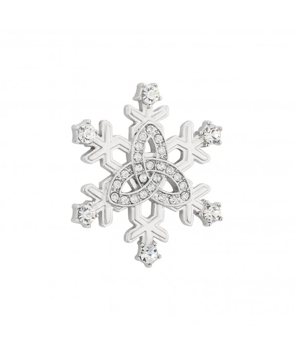 Brooch Snowflake Crystal Rhodium Ireland