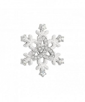 Brooch Snowflake Crystal Rhodium Ireland