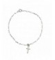 Sterling Silver Cross Charm Anklet
