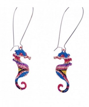 Womens Colorful Earrings Shagwear Seahorse