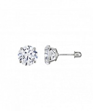 Superbright Basket Setting Screwback Earrings