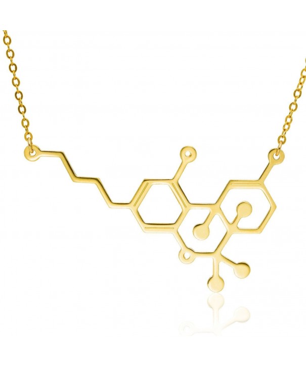 Molecule Necklace Marijuana Pendant Cannabis