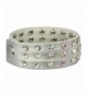 SilberDream leather bracelet Zirkonia LAC222K