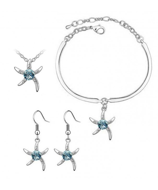 Finov Starfish Necklace Bracelet Earrings