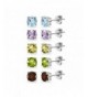 Sterling Amethyst Citrine Peridot Earrings