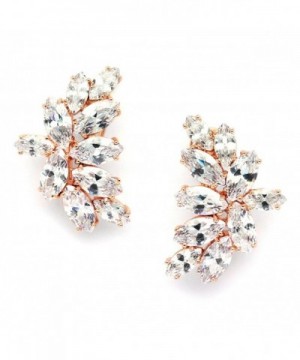 Mariell Blush Earrings Marquis Cut Clusters