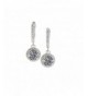 Dangle Earrings Sterling Swarovski Platinum