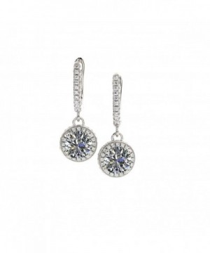 Dangle Earrings Sterling Swarovski Platinum