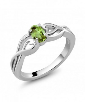 Sterling Silver Green Peridot Womens