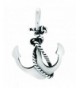 Sterling Silver Anchor Pendant Necklace