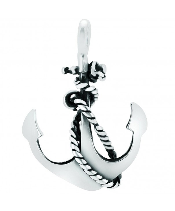 Sterling Silver Anchor Pendant Necklace