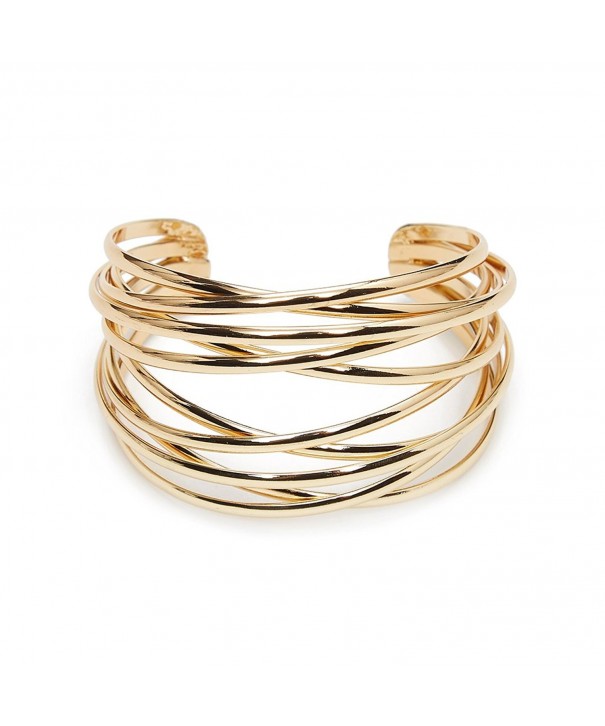 ViViCaSa Adjustable Polished Bangle Bracelet