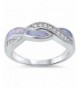 Infinity Crisscross Crossover Zirconia Sterling