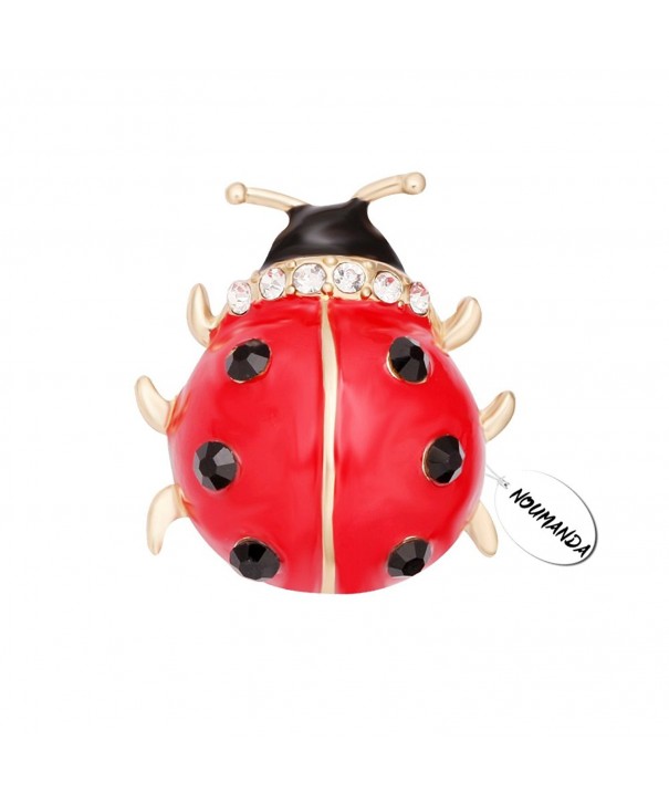 NOUMANDA Lovely Enamel Ladybug Brooch
