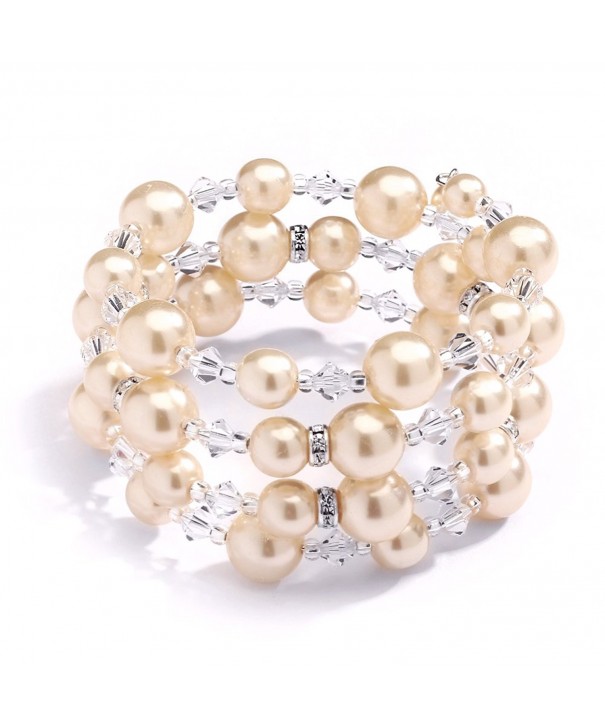 Mariell Champagne Around Bracelet Brides