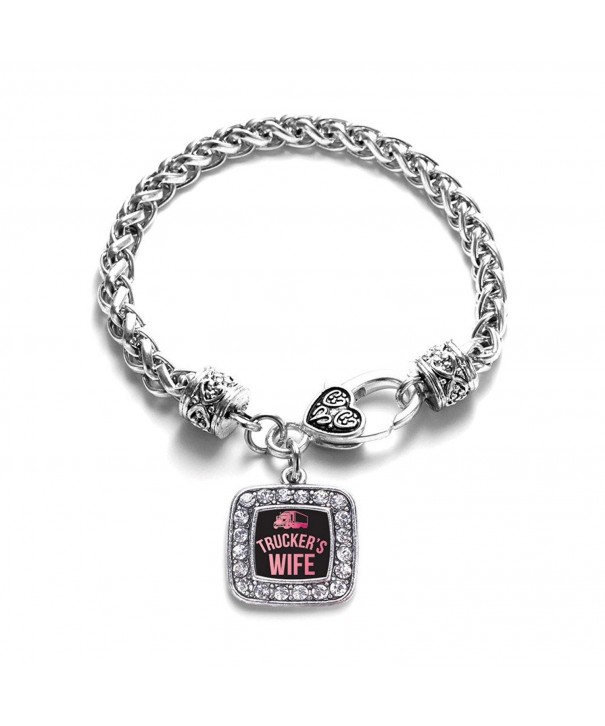 Truckers Classic Silver Crystal Bracelet