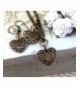 Vintage Necklace Earrings Bronze Filigree
