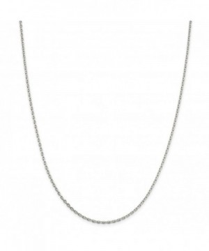 Sterling Silver Beveled Cable Necklace