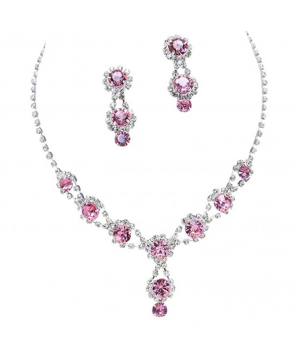 Stunning Evening Necklace Bling Rhinestone