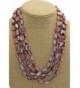 Multi 4 Strand Shell Necklace Light