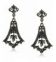 Downton Abbey Edwardian Hematite Earrings