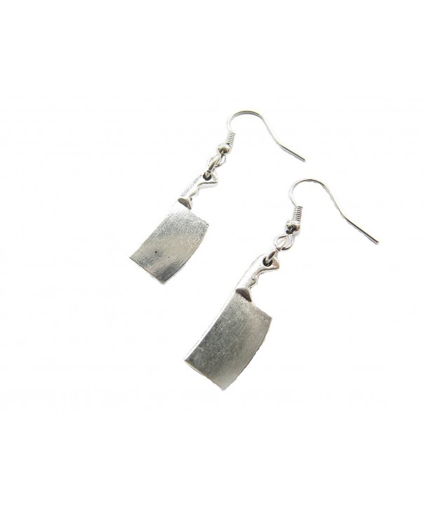 Butcher Dangle Earrings Cleaver chopper