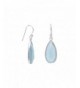 Chalcedony Shape Sterling Silver Earrings