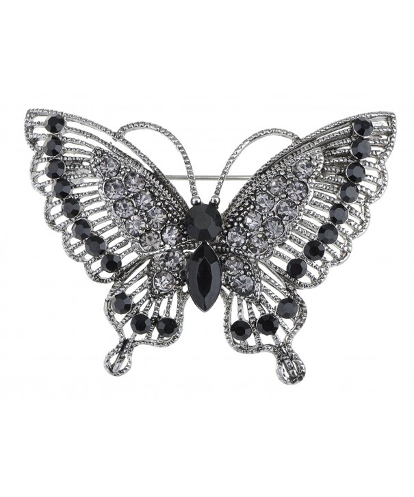 Alilang Antique Inspire Rhinestones Butterfly