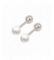 Bonnie Simulated Screwback Earrings Woman 4mm