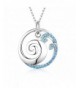Sterling Silver Ocean Pendant Necklace