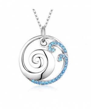 Sterling Silver Ocean Pendant Necklace