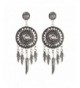 17KM Catcher Vintage Feather Earrings