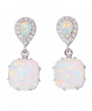 CiNily Rhodium Jewelry Gemstone Earrings