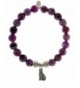 EvaDane Natural Sugilite Gemstone Bracelet