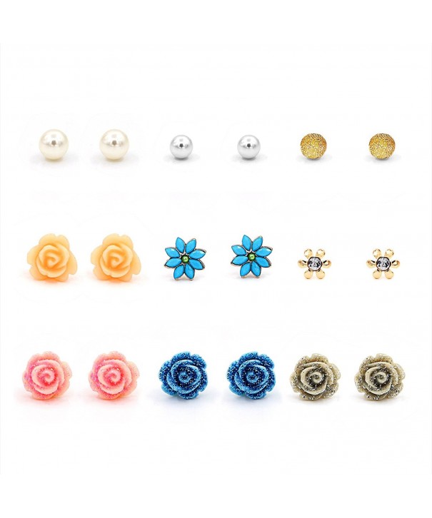Hanloud Assorted Earrings Multiple Crystal
