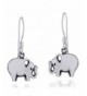 Charming Elephant Sterling Silver Earrings