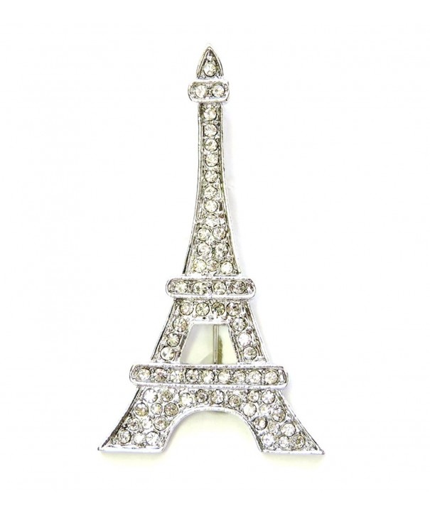 Faship Gorgeous Crystal Eiffel Brooch