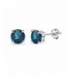 Sterling Silver London Prong set Earrings