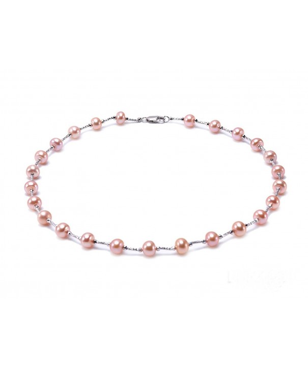 JYX Sterling 7 5 8 5mm Freshwater Pearl