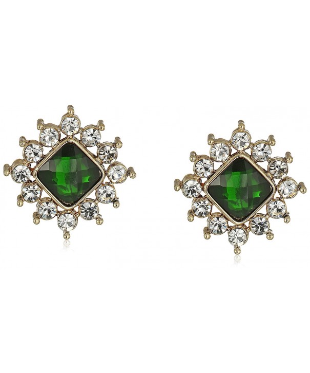 1928 Jewelry Gold Tone Crystal Earrings