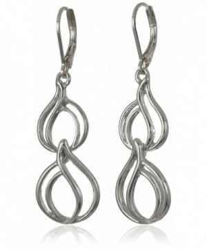 Napier Silver Tone Double Drop Earrings