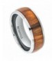 Titanium Wedding Ring Polished Rosewood