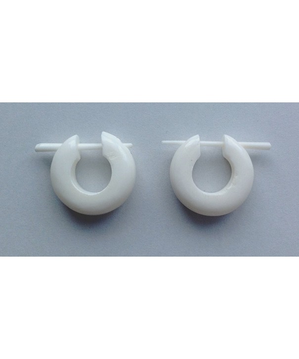 Bone Bitty Hoops Stick Earrings