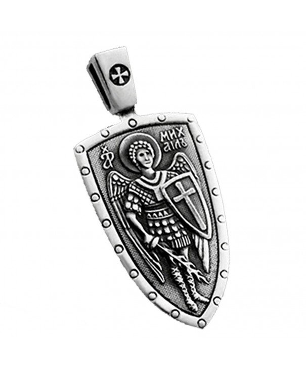 ARCHANGEL MICHAEL STERLING ORTHODOX NECKLACE
