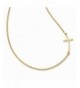 Sterling Silver Gold plated Sideways Necklace