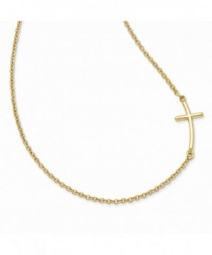 Sterling Silver Gold plated Sideways Necklace