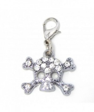 Jewelry Monster Clip Crossbones Crystals