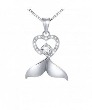 Sterling Zirconia Dolphin Pendant Necklace