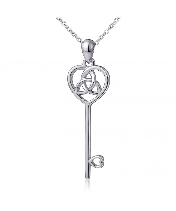 Sterling Silver Trinity Pendant Necklace