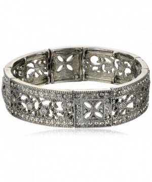 1928 Jewelry Silver Tone Filigree Bracelet